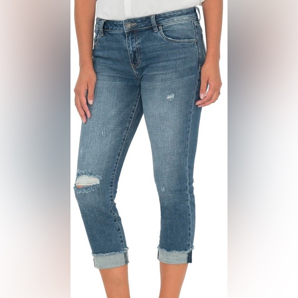 Kut from the Kloth Amy Ankle Straight Leg Jean - Picture 1 of 12